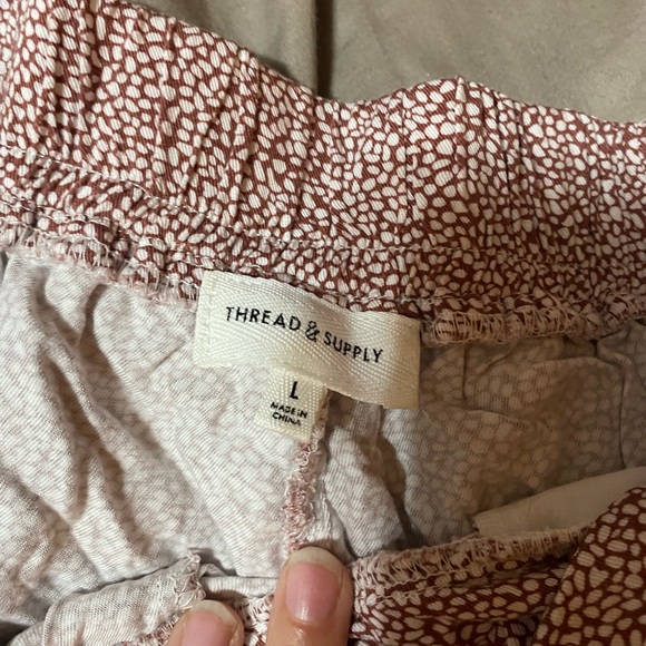 Thread & Supply Blush Patterned Wide Leg Pants - Picture 3 of 4